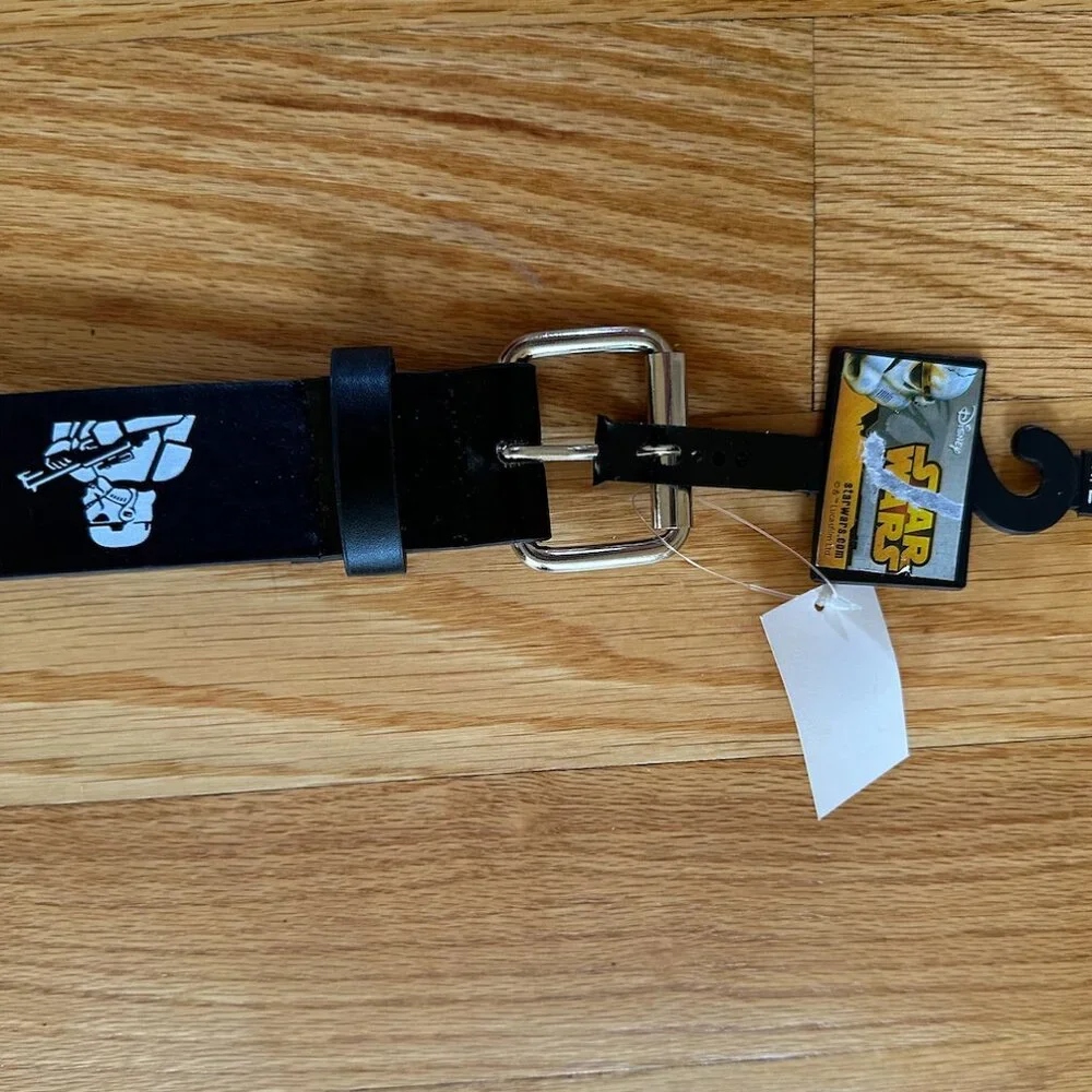 Star Wars Storm Trooper Children's Belt Black New with Tag/Hanger Disney M/L
